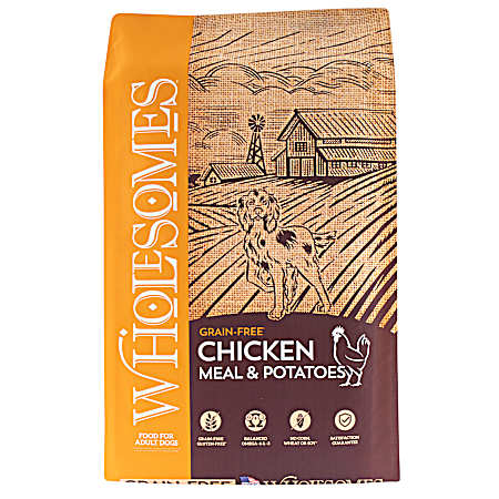 Adult Grain-Free Chicken Meal & Potatoes Dry Dog Food, 35 lbs