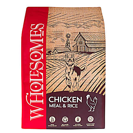 Adult Chicken Meal & Rice Dry Dog Food, 40 lbs