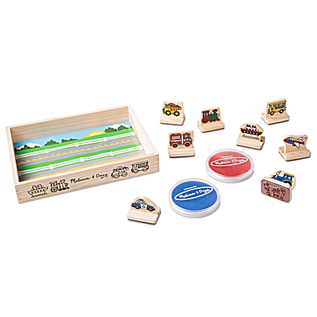 My First Wooden Stamp Set - Vehicles