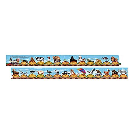 28 Pc Alphabet Train Floor Puzzle