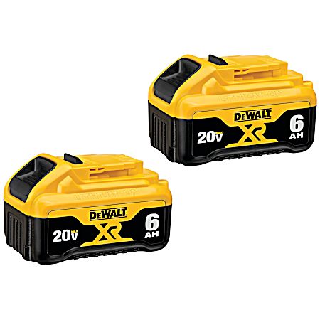 20V MAX XR 6Ah Battery - 2 Pk