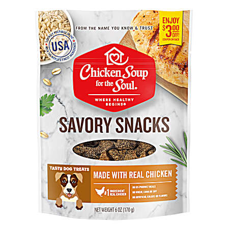 Savory Snacks Chicken Dog Treats, 6 oz