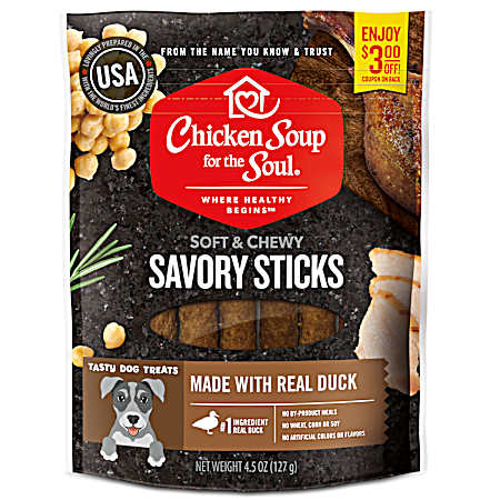 Savory Sticks Duck Dog Treats, 5 oz