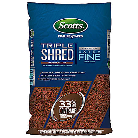 1.5 cu ft Brown Color Enhanced Shredded Wood Mulch