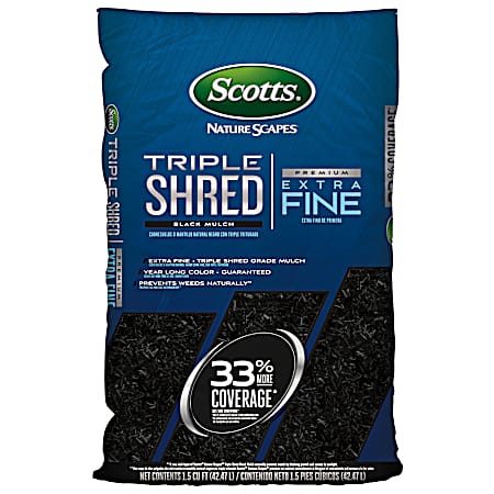 1.5 cu ft Black Color Enhanced Shredded Wood Mulch