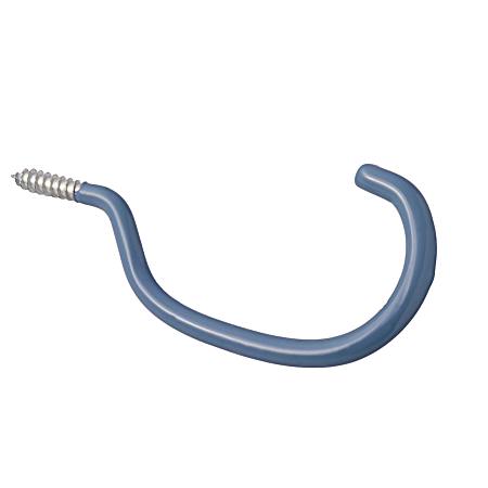1/4 in x 6 in Gray Vinyl-Coated Screw-In Bike Hook