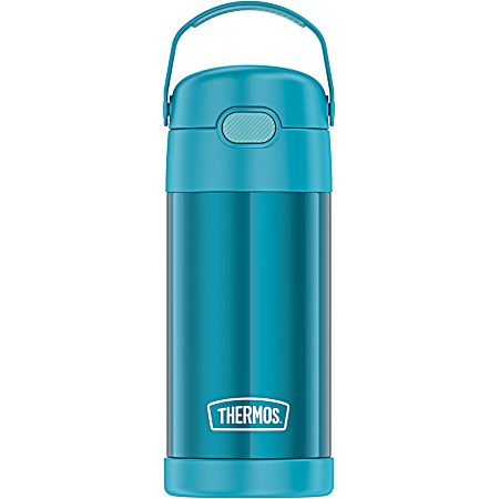 Thermos F4100TL6 12 Ounce Funtainer Vacuum-Insulated Stainless Steel Bottle (Teal)