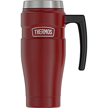 Thermos 16-Ounce Stainless King Vacuum-Insulated Stainless Steel Travel Mug, Rustic Red (SK1000MR4)