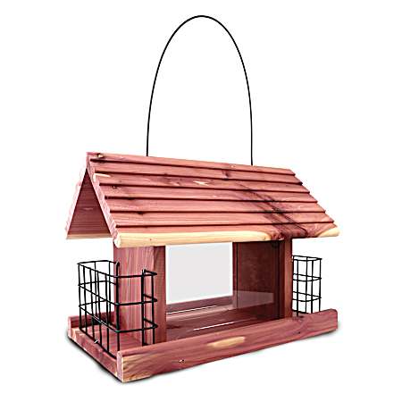 Grand Snack Shack Cedar Wood Bird Feeder