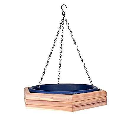 Cedar Hanging 2-in-1 Bird Bath/Feeder