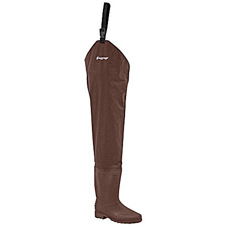 Men's Brown Rana II PVC Lug Sole Hip Wader