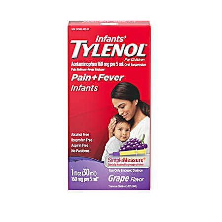 1 oz Infants' Grape Pain Reliever & Fever Reducer Liquid