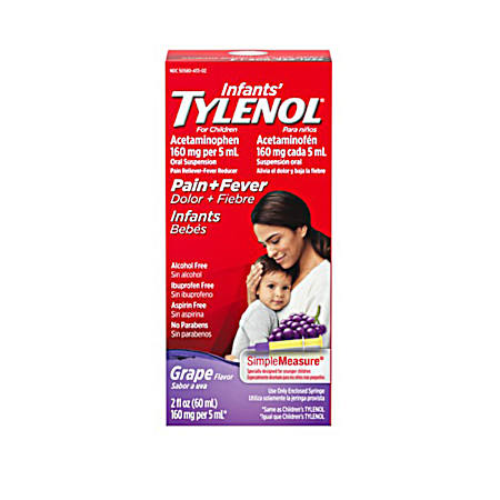 2 oz Infants' Grape Pain & Fever Relief Liquid