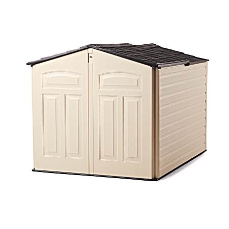 4 ft 7 in x 6 ft 4 in Brown/Beige Slide-Lid Storage Unit