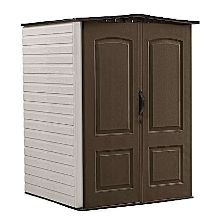 5 ft x 4 ft Brown/Tan Medium Vertical Shed