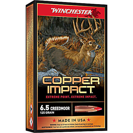 6.5 Creedmoor Copper Impact 125 Grain Cartridges - 20 Rounds