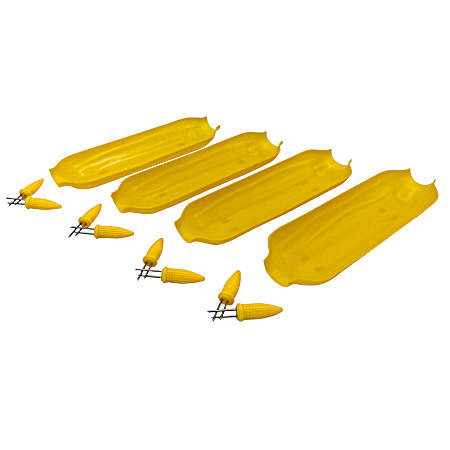 Cornboat Holder & 8 Skewers