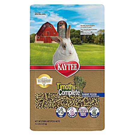4.5 lb Timothy Complete Rabbit Food