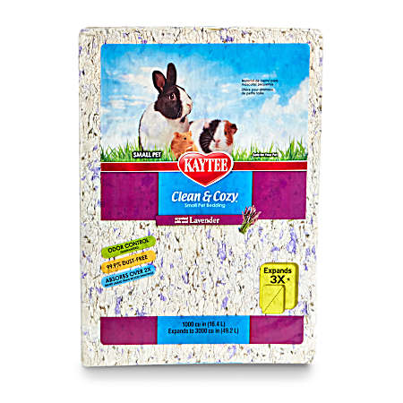 Clean & Cozy Lavender Scented Paper Bedding for Small Animals