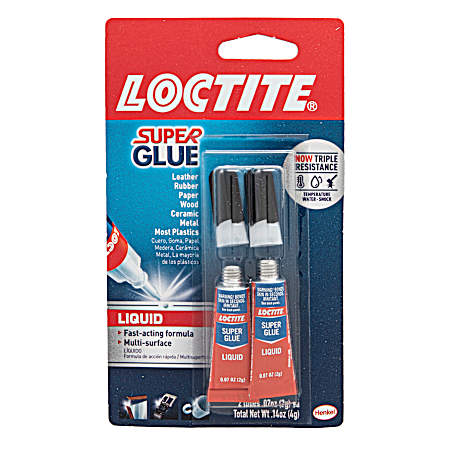 2 g Liquid Super Glue - 2 Pk
