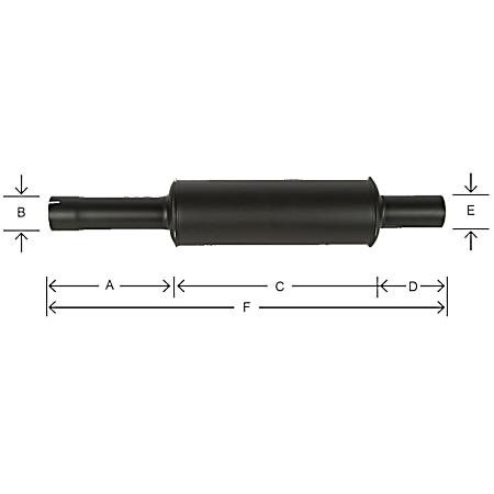 Vertical Tractor Muffler - MF-24