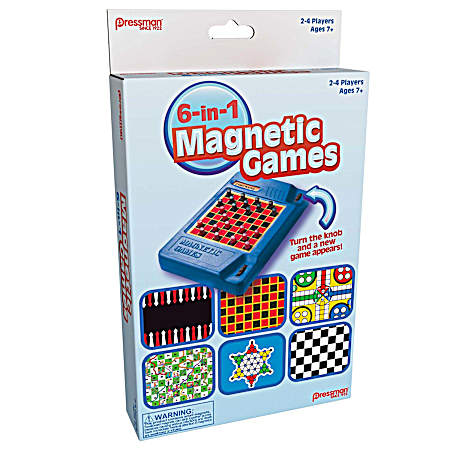6-in-1 Magnetic Travel Games