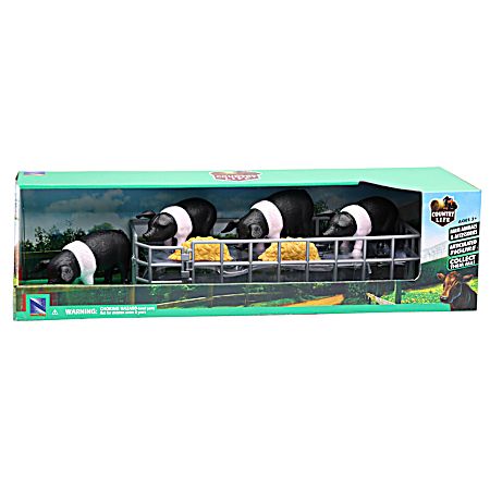 1/18 Pig Feeding Playset - Assorted