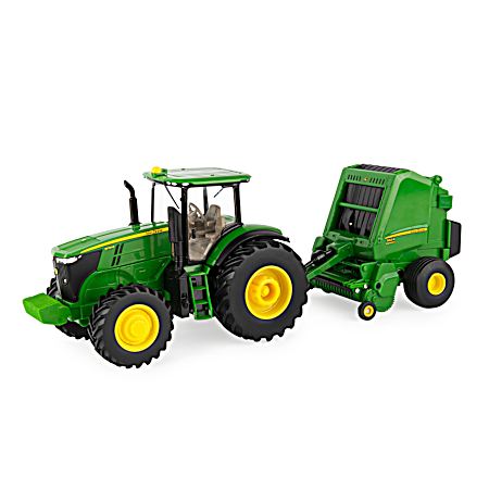 1/32 John Deere 7270R Tractor w/ 560R Round Baler