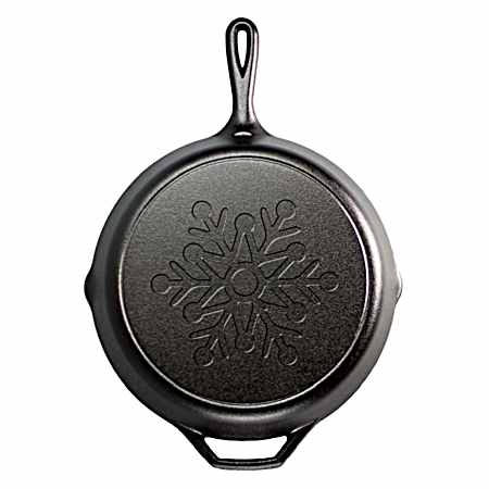 12 in Cast Iron Snowflake Skillet