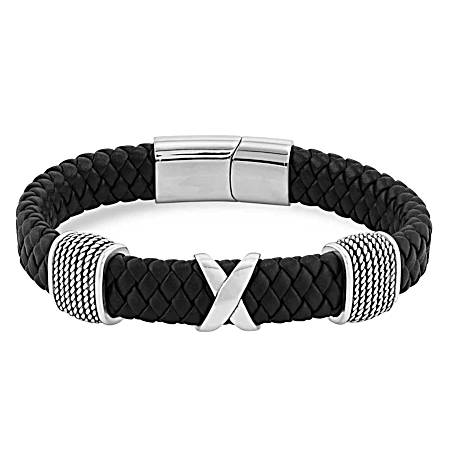 Strength Multiplied Leather Bracelet