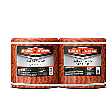 9,000 ft Orange 130 Polypropylene Baler Twine