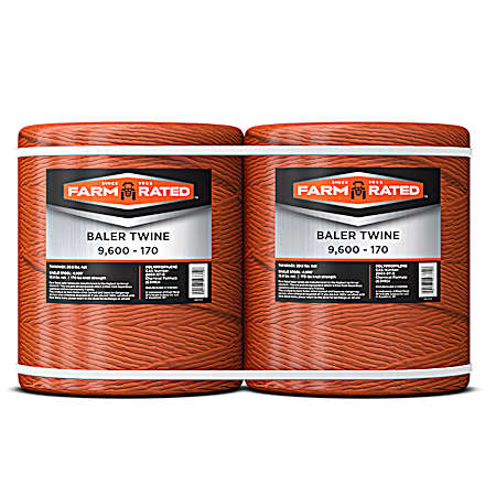 9,600 ft Orange 170 Polypropylene Baler Twine