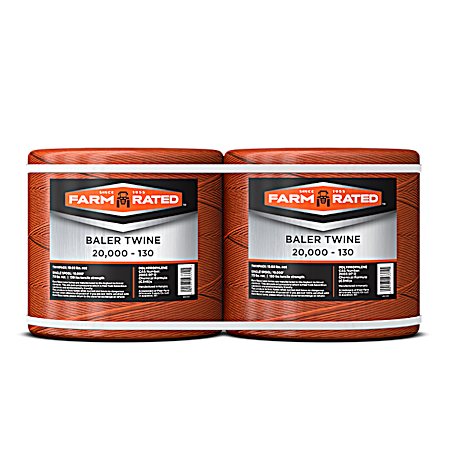 20,000 ft Orange 130 Polypropylene Baler Twine