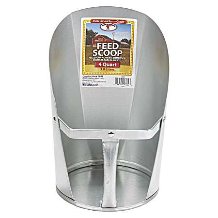 4 Qt. Galvanized Feed Scoop
