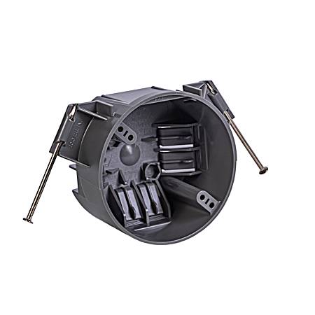 1-Gang 20 cu. in. Grey New Work Round Ceiling Electrical Box