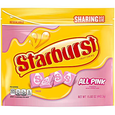 15.6 oz All Pink Strawberry Fruit Chews