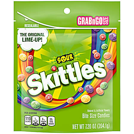 Sours Grab N Go, Chewy Candy 7.2 oz