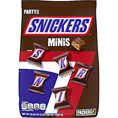 35.6 oz Minis Size Chocolate Candy Bars
