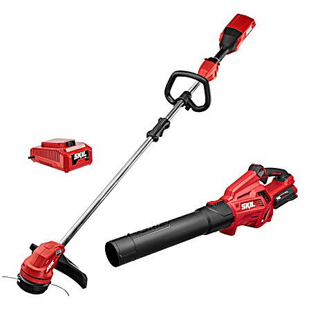 PWR Core 40 Brushless 40V 14 in String Trimmer & Leaf Blower Combo Kit