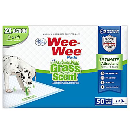 Wee-Wee Quilted Dog Pads w/ Grass Scent