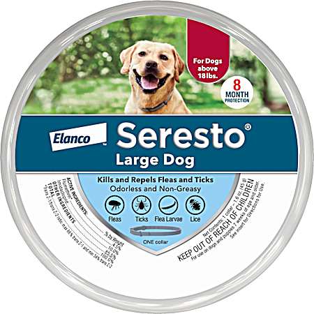 8-Month Large Dog Flea & Tick Collar