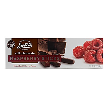 10.5 oz Milk Chocolate & Raspberry Sticks