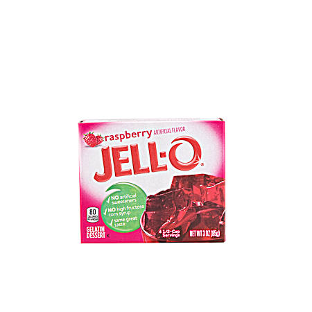 Raspberry Gelatin Dessert - 3 oz