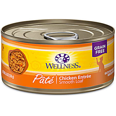 Adult Grain-Free Chicken Entree Pate Wet Cat Food, 5.5 oz Can