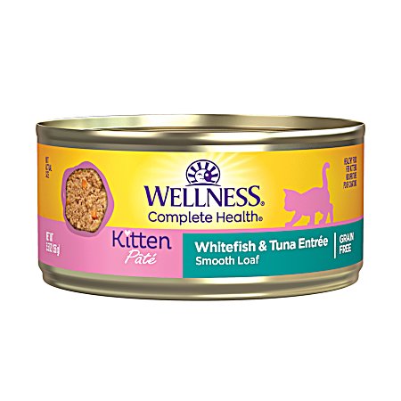 Complete Health Kitten Grain-Free Whitefish & Tuna Entrée Pate Wet Cat Food, 5.5 oz can