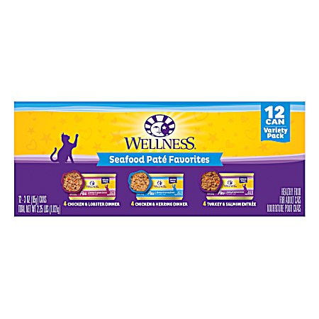 Seafood Grain-Free Pâté Favorites Variety Pack - 12 Pk