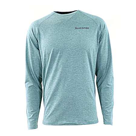 Men's Wasabi Blue Swift Cool Charge Long Sleeve Shirt
