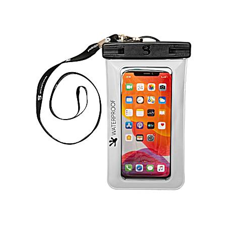 White Large Waterproof Phone Dry Bag