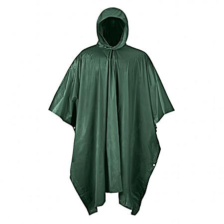 Adult Green Travel/Emergency Poncho