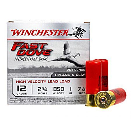 12 Gauge Fast Dove High Brass 2-3/4'' 7.5 Shot Shotshells - 25 Rounds